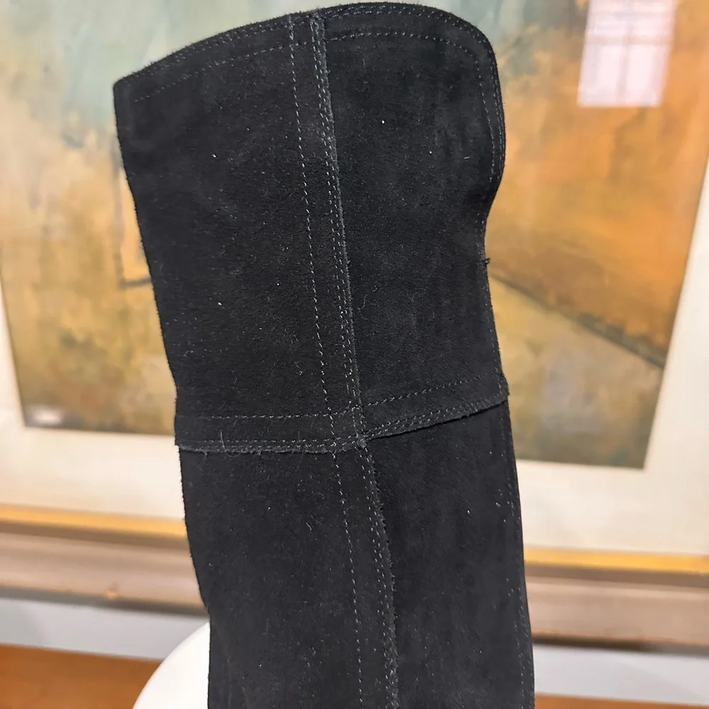 🌸BLONDO🌸 Windie Waterproof Over The Knee Boot - Black Suede Size: 6M
